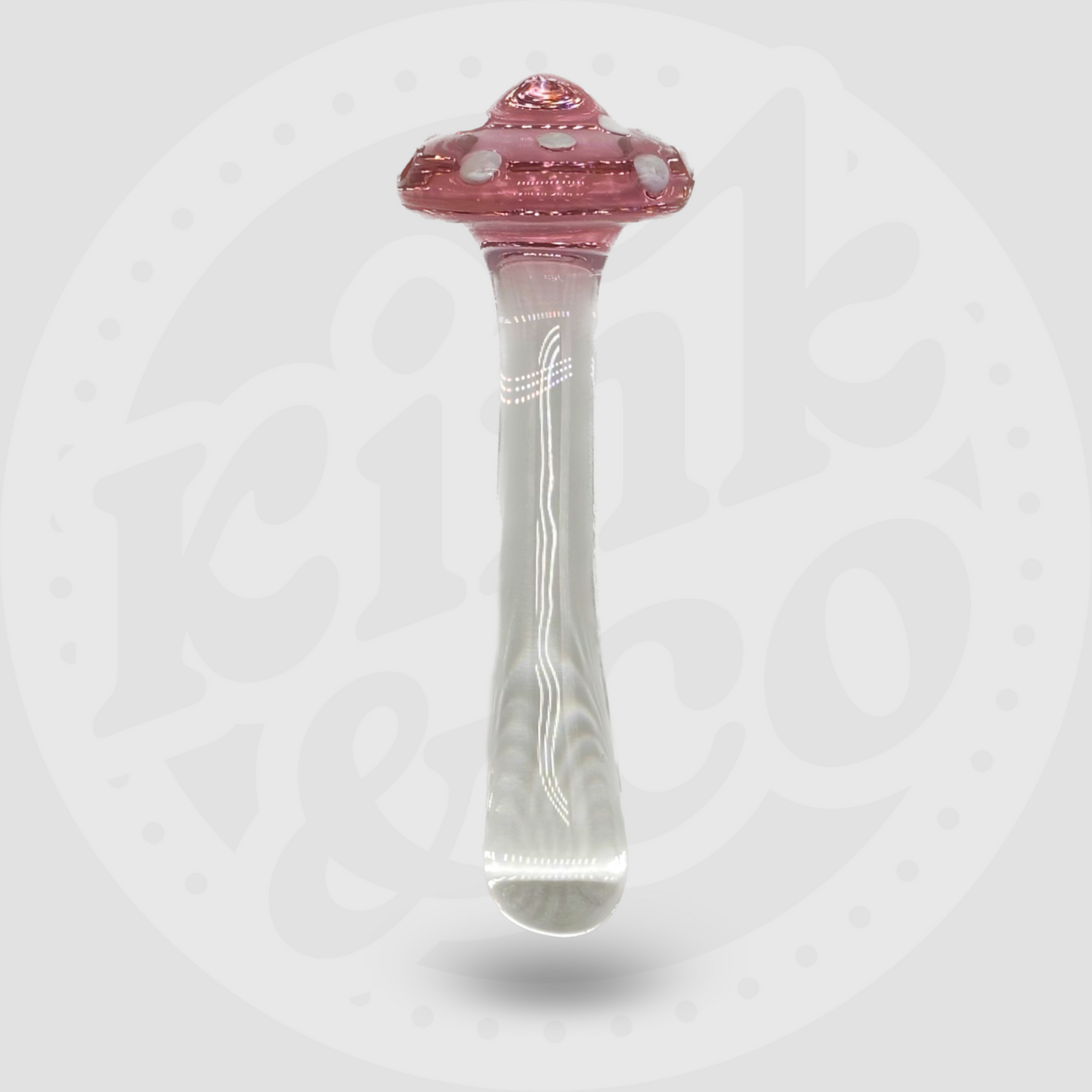 Fantasy Pink Mushroom Glass Dildo