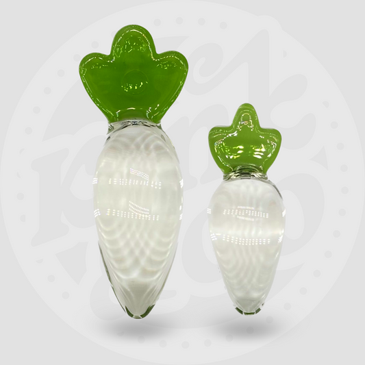 Kinky Carrot Clear Glass Butt Plug - By Kink&Co