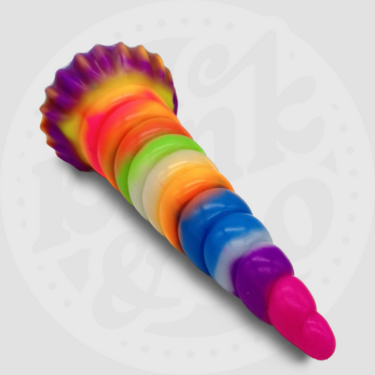 Fantasy Silicone Glow-in-the-Dark Unicorn Dildo with Suction Cup Base