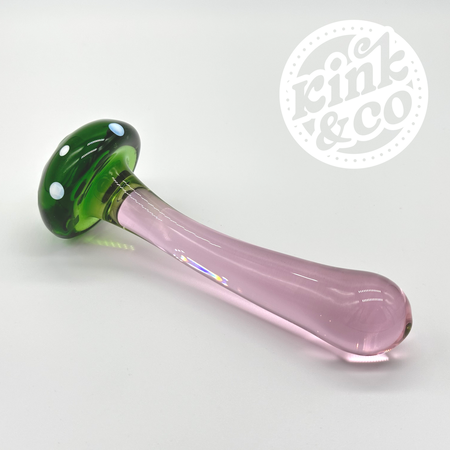 Green Glass Fantasy Mushroom Dildo