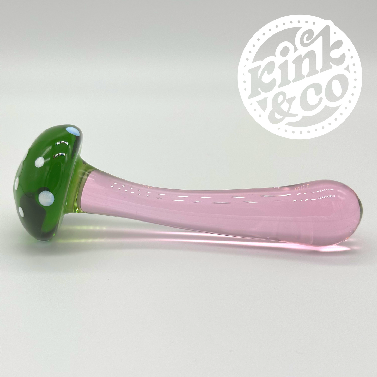 Green Glass Fantasy Mushroom Dildo