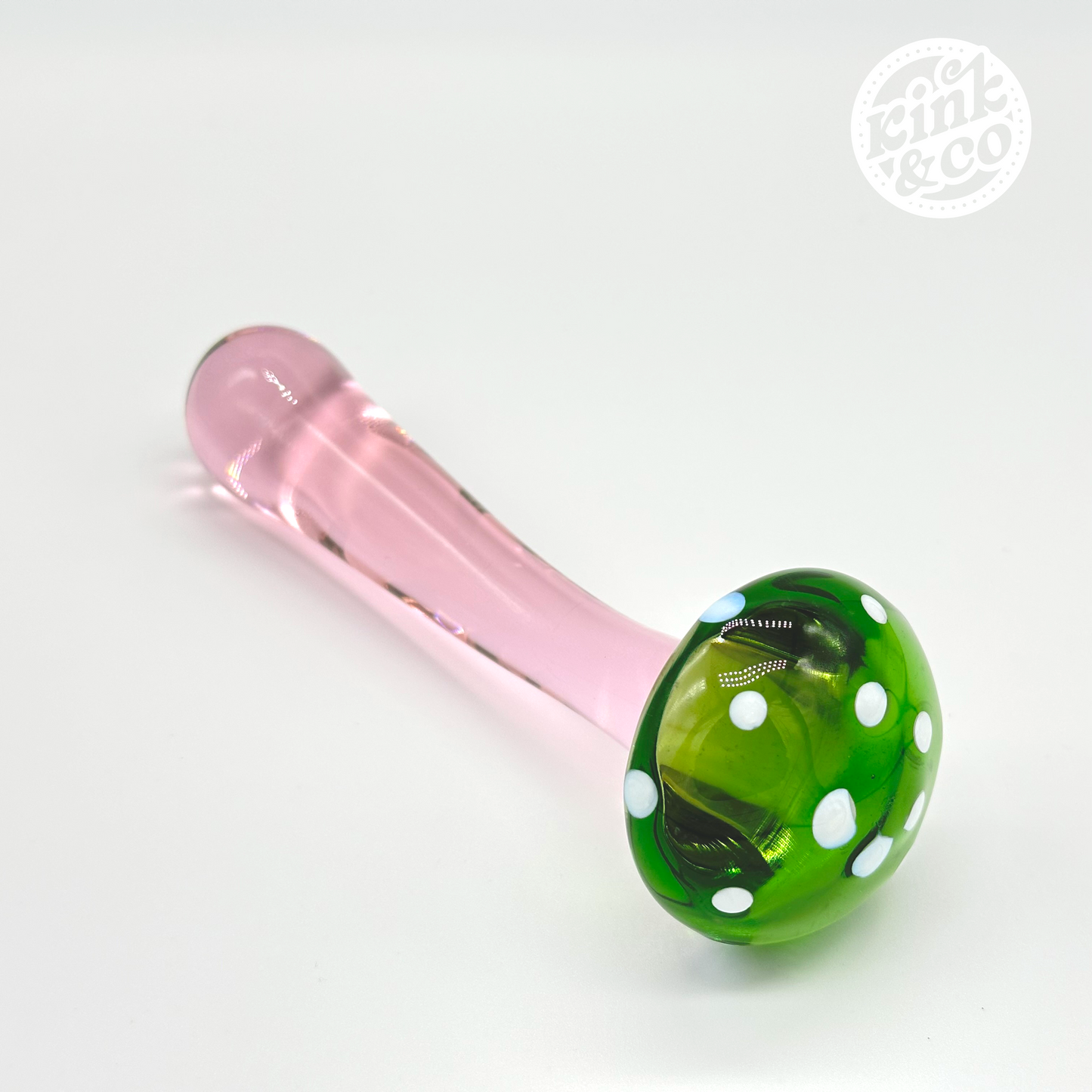 Grüner Glas-Fantasie-Pilz-Dildo