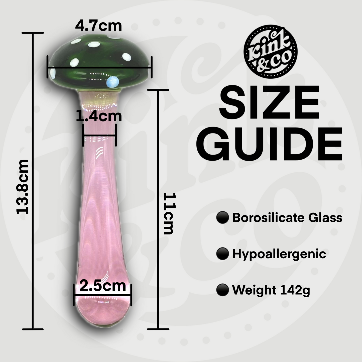 Green Glass Fantasy Mushroom Dildo