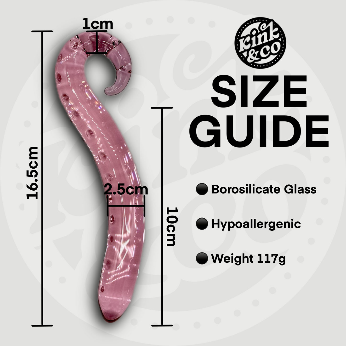 Pink Tentacle Glass Dildo