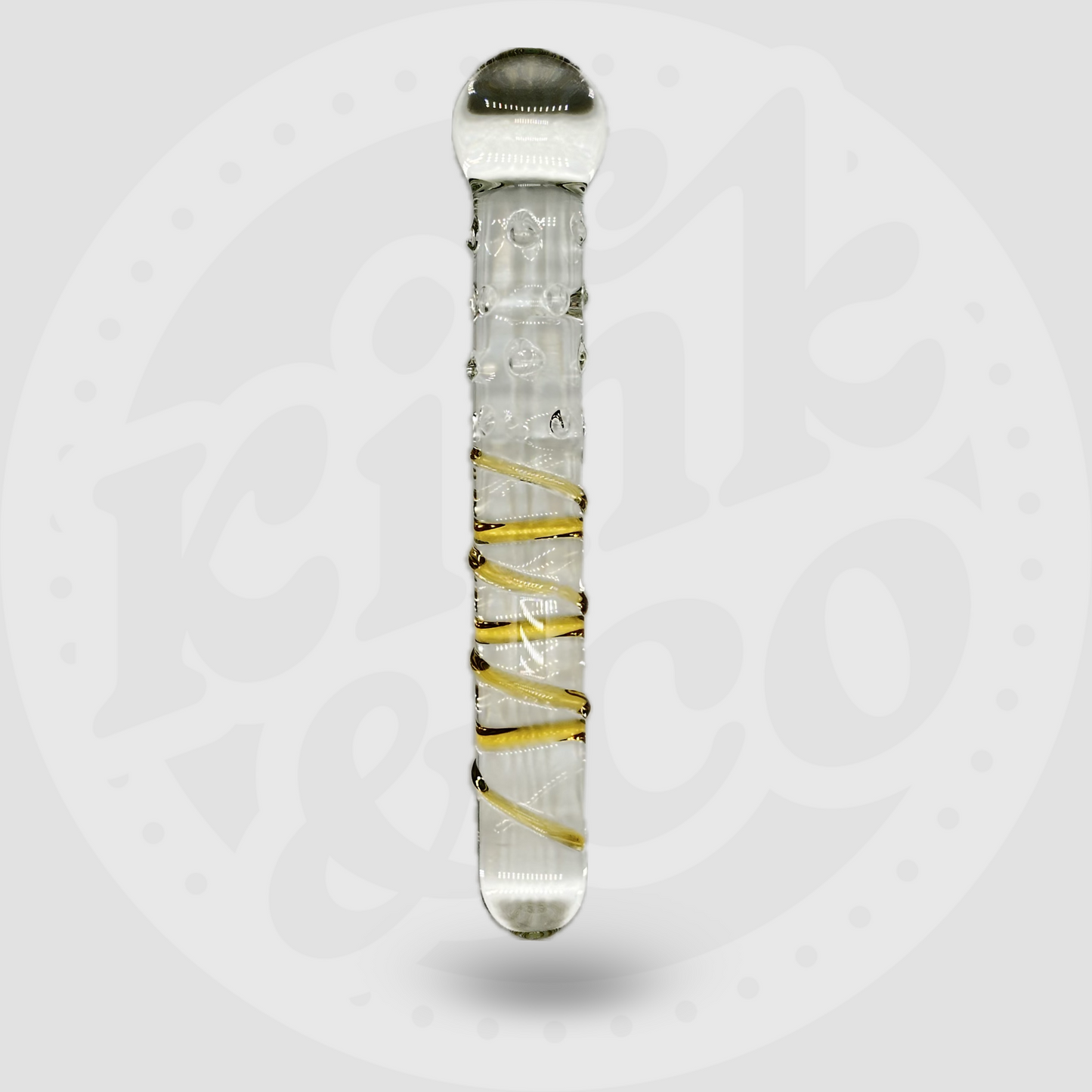 Spiral Glass Dildo With Dimples