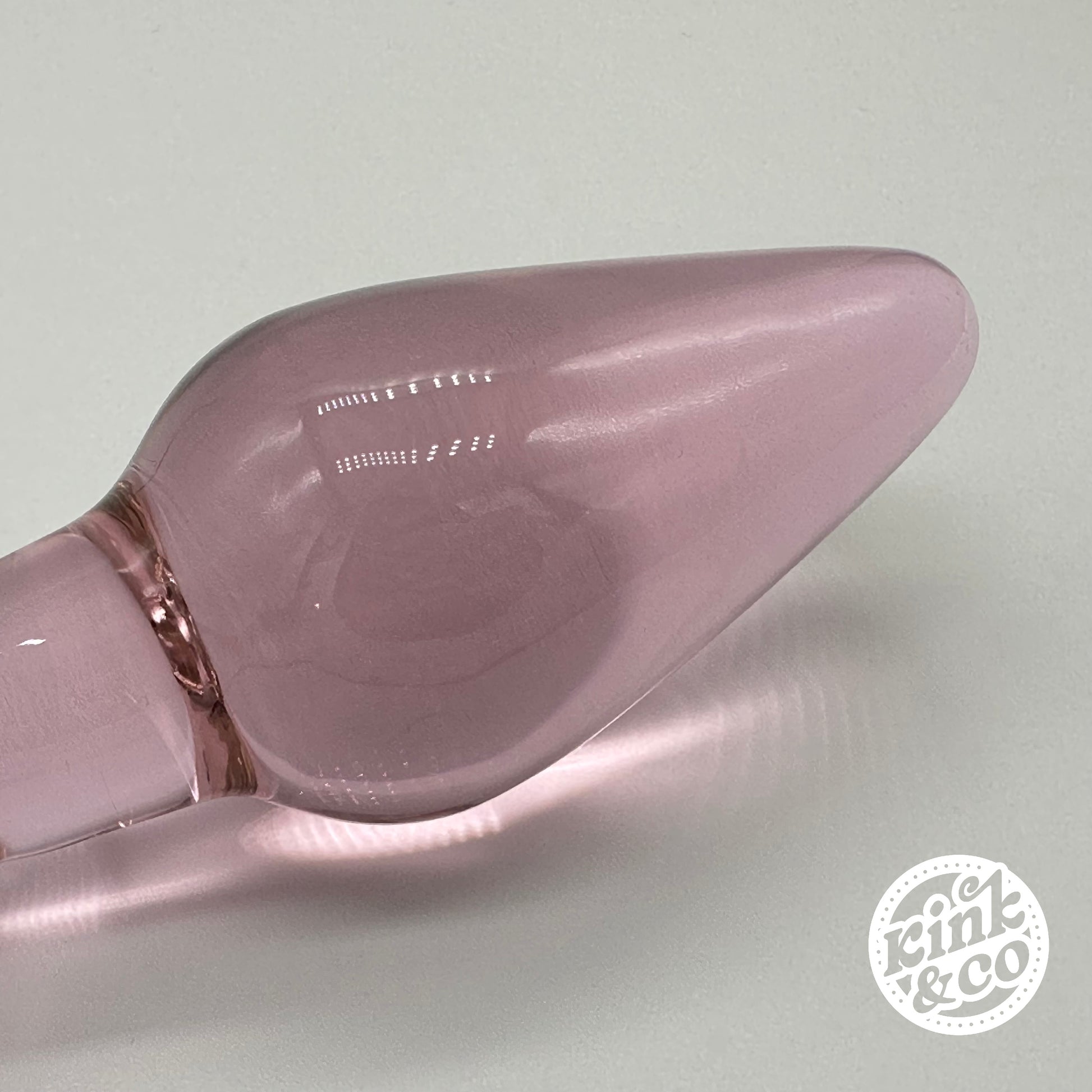 Butt Plug Pink Teardrop Bulb with Ring Handle - By Kink&Co