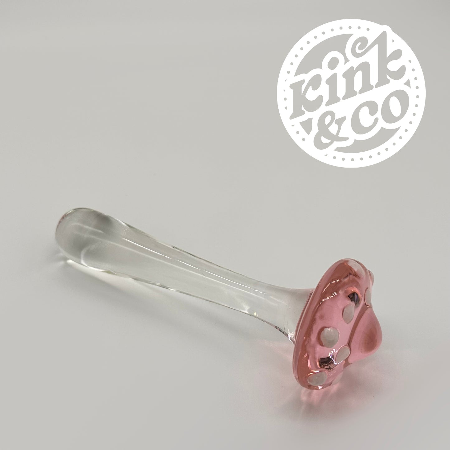 Fantasy Pink Mushroom Glass Dildo