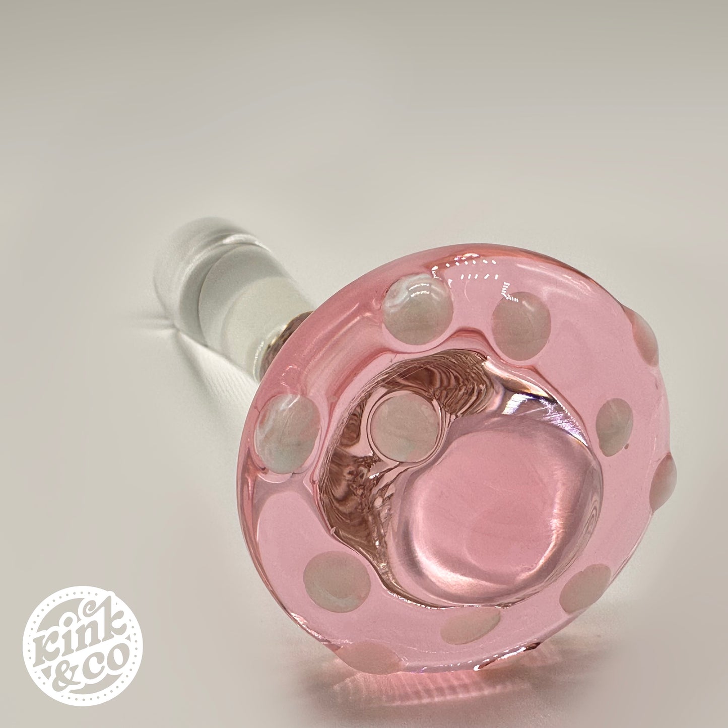 Fantasy Pink Mushroom Glass Dildo