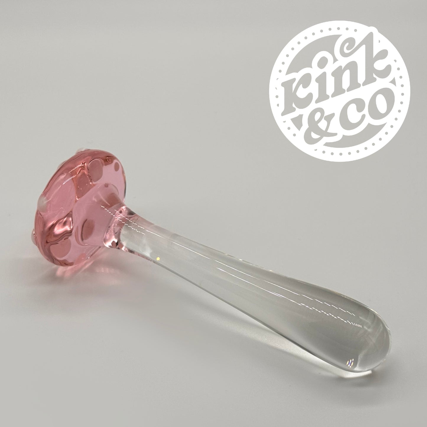 Fantasy Pink Mushroom Glass Dildo