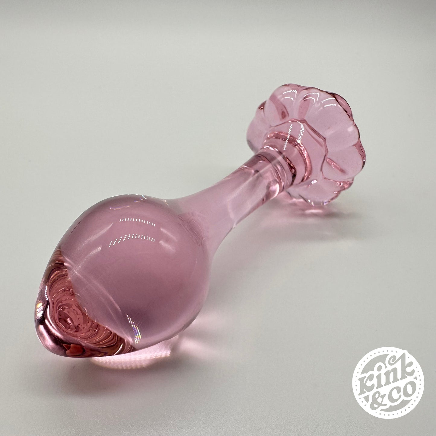 Rose Pink Butt Plug With Daisy Top